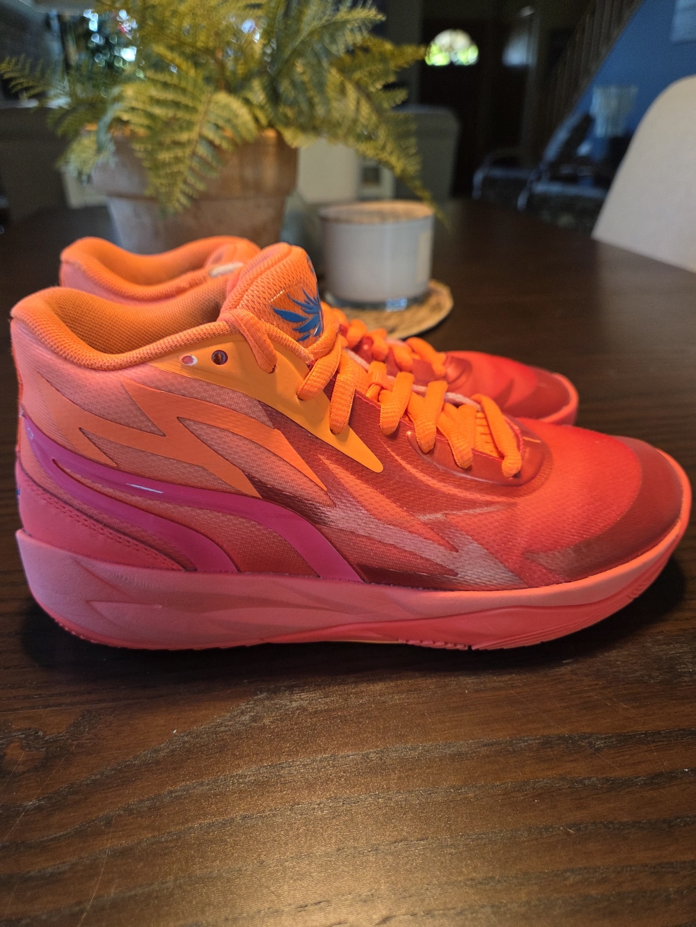 Puma MB.02 Supernova LaMelo Ball Basketball Shoes Men's Size 6 Fiery Orange